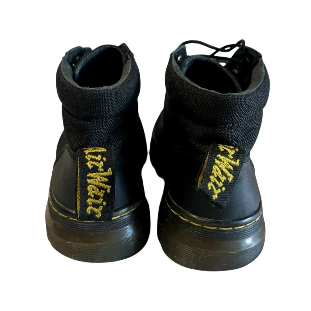Dr. Martens Bonny Tech Utility Black Canvas Woven Chukka Boots M-7 / W-8
